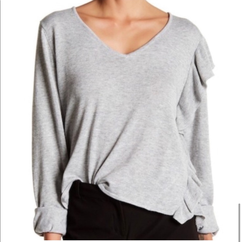 John+Jenn Ruffle Sweater